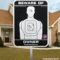 STS-1E - Beware of Owner Yard Sign Non Reflective - SOLD OUT.-0