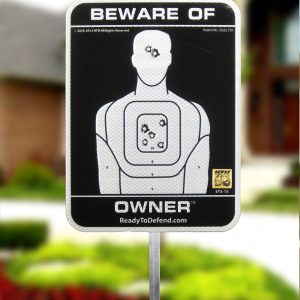 STS-1S - Beware of Owner 3M Reflective Yard Sign-0