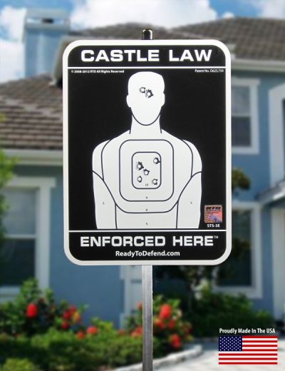 STS-3E - Castle Law Enforced Here Yard Sign - Non Ref.-0