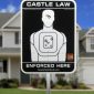 STS-3S Castle Law Enforced Here 3M Reflective Yard Sign-0