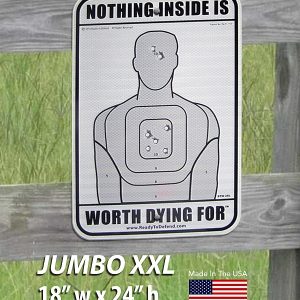 NEW! JUMBO Nothing Inside Worth Dying For® - 18" x 24" Aluminum-0