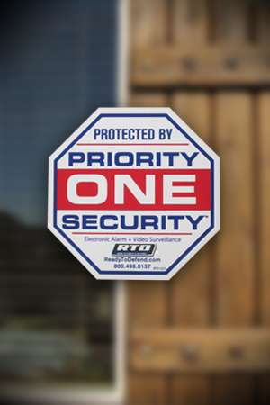 RTD-X2Y - 3 x Single Decals - Priority One Security Systems-287