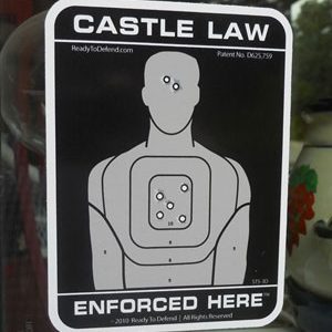 3-Pack "Castle Law Enforced Here" Window Decals - FREE SHIPPING!-0