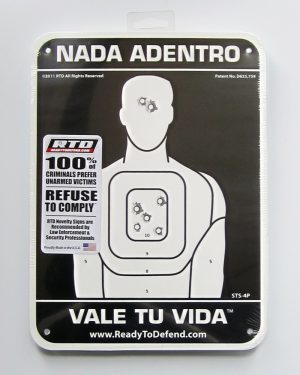 ON SALE! - Super-Tough HDPE Sign - Spanish - NADA ADENTRO VALE TU VIDA™-0