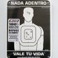 ON SALE! - Super-Tough HDPE Sign - Spanish - NADA ADENTRO VALE TU VIDA™-0
