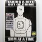 STS-6P Super-Tough Plastic Sign Panel - Taking a Bite Out of Crime 9MM at a Time-0
