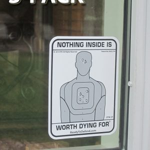 NEW! STW-2Y - 3-Pack of Single Decals - Nothing Inside Worth Dying For-0