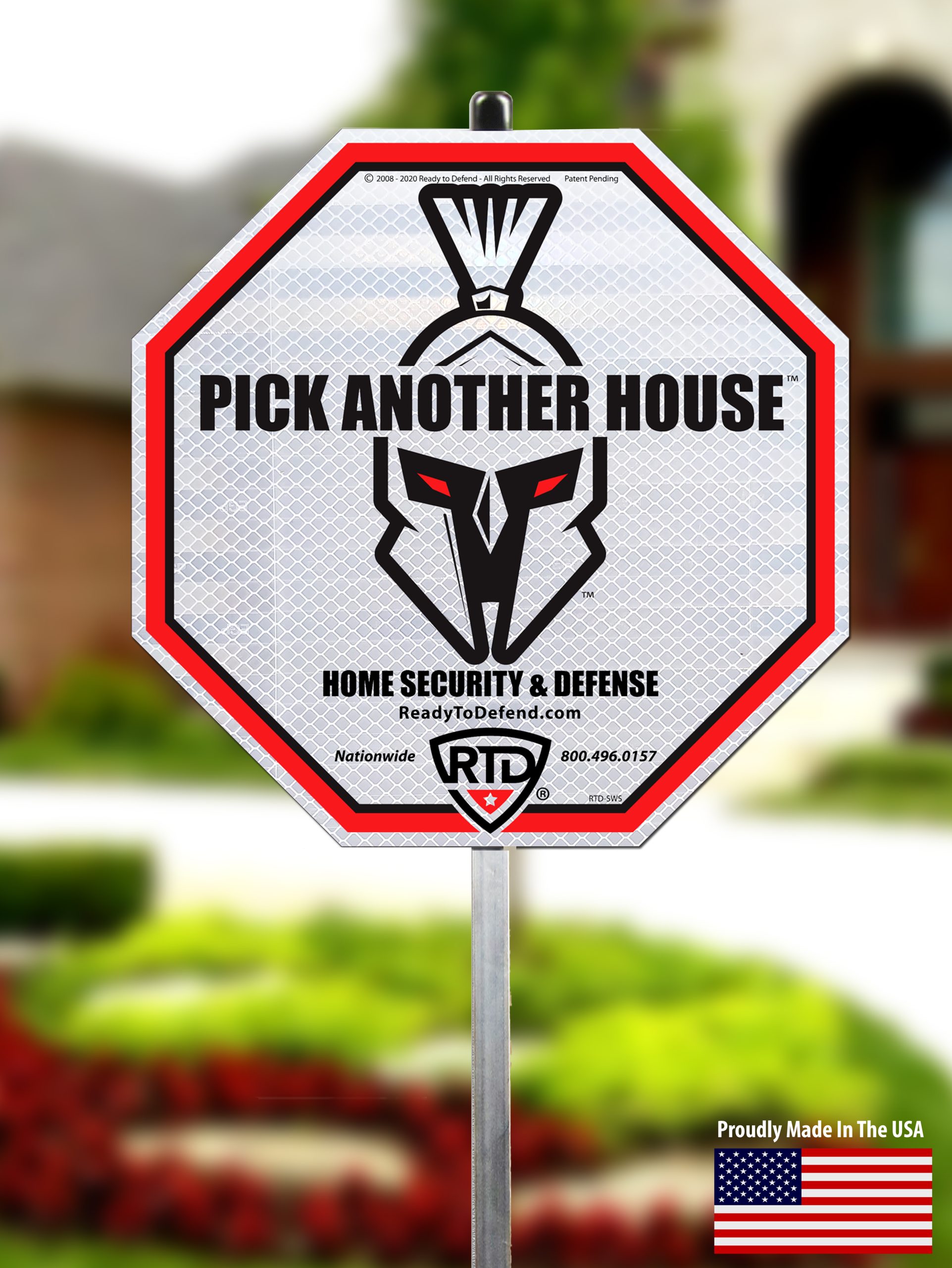 Spartan Warrior Yard Sign w/ 3M Brand Reflective - Buy 3 Get ONE FREE
