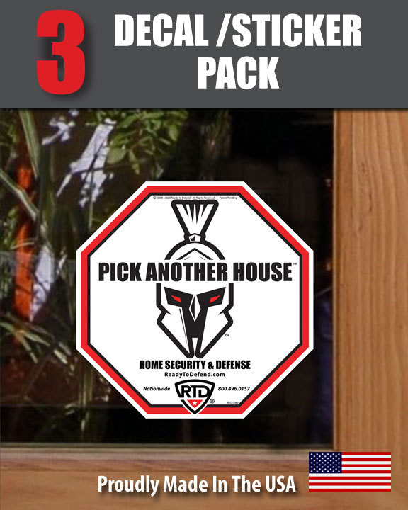 Octagon Spartan Warrior 4.25" x 4.25" - 3-Pack Decals / Stickers!